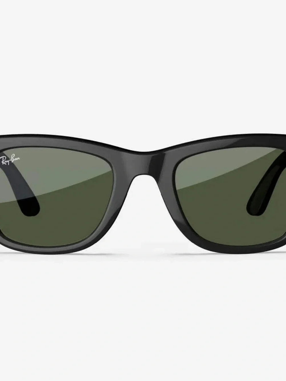 Ray-Ban Smart Sunglasses — Black Frame with Green Lenses